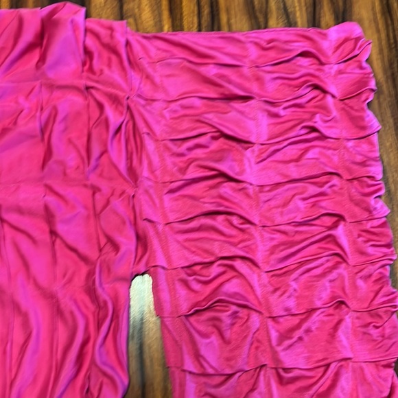 Barbie pink missoni ruched exaggerated sleeve top sz m vintage - Picture 7 of 8